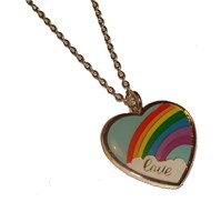 Love Heart Rainbow Necklace was £5 now £4