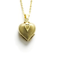 Stunning Folding Heart Locket- Fits 4 Pictures