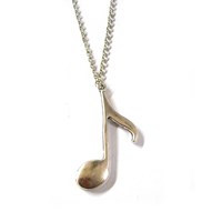 Large Musical Note/Quaver Necklace