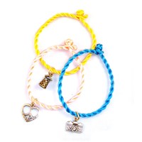 Design Your Own Silk Cord Bracelet With Charm