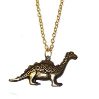 Bronze Dinosaur Necklace