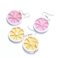 Transparent Fruit Slice Earrings